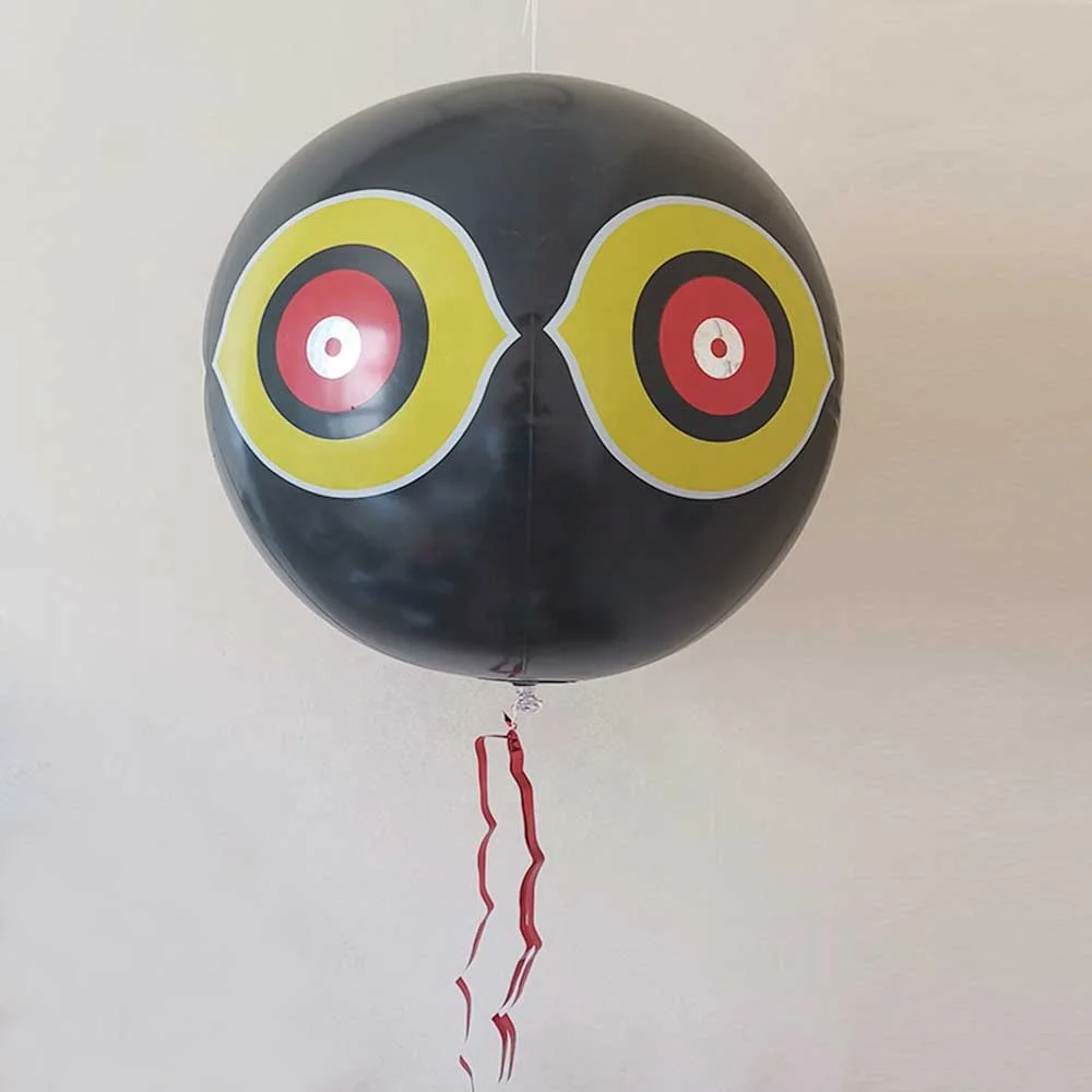 Garden Scared eyes balloon bird scare balloon yellow black and white 24inch