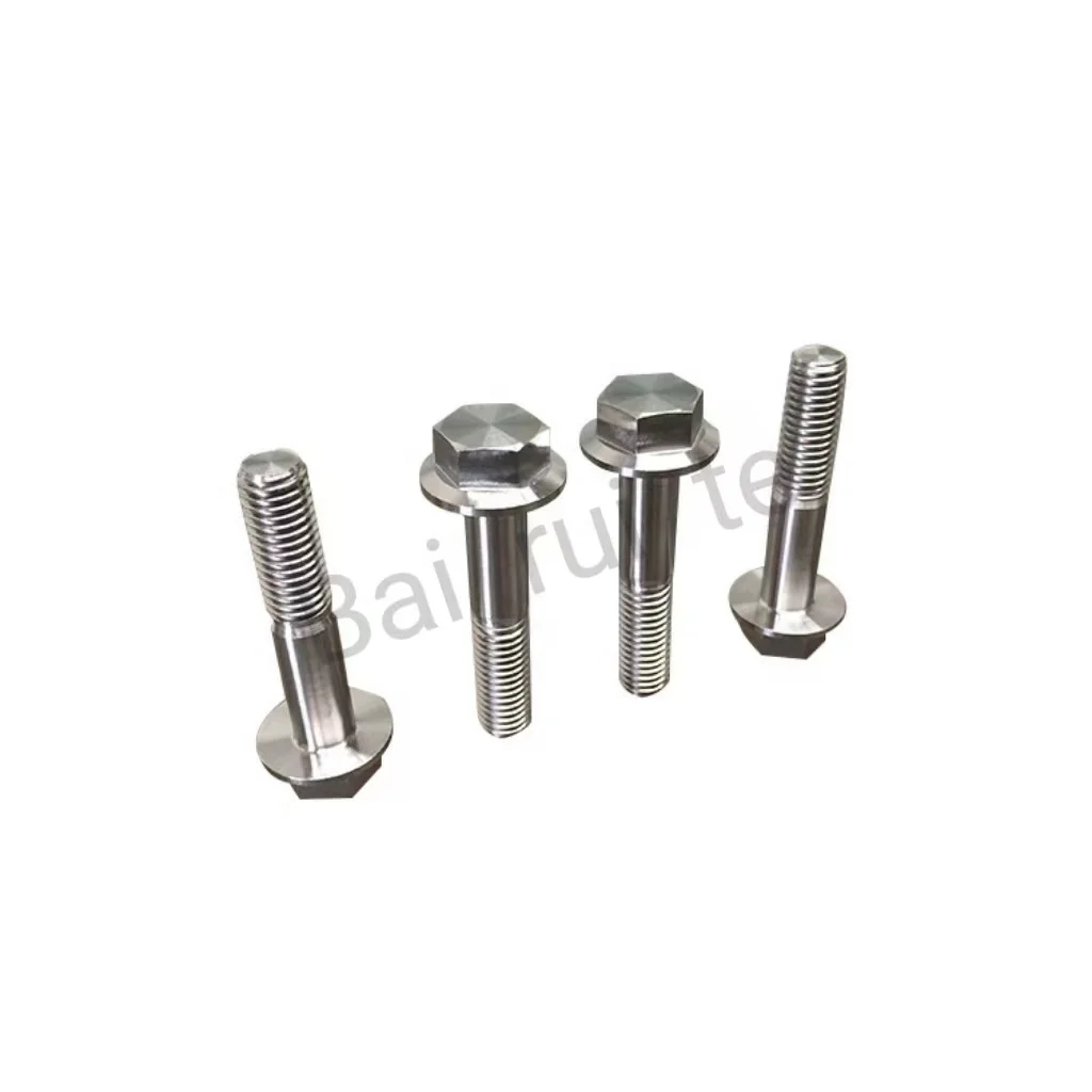 China Manufacturer Gr5 Titanium Hex Flang Head Bolts DIN6921 with Best Performance