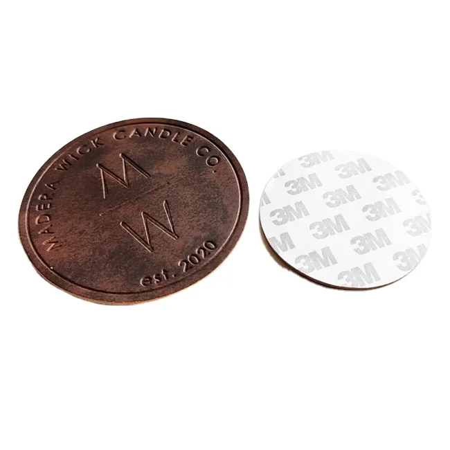 Label Leather Patch Custom Design Luxury Round PU Real Brand Logo Leather Garment Labels Washable Embossed Leather Tags 500 Pcs