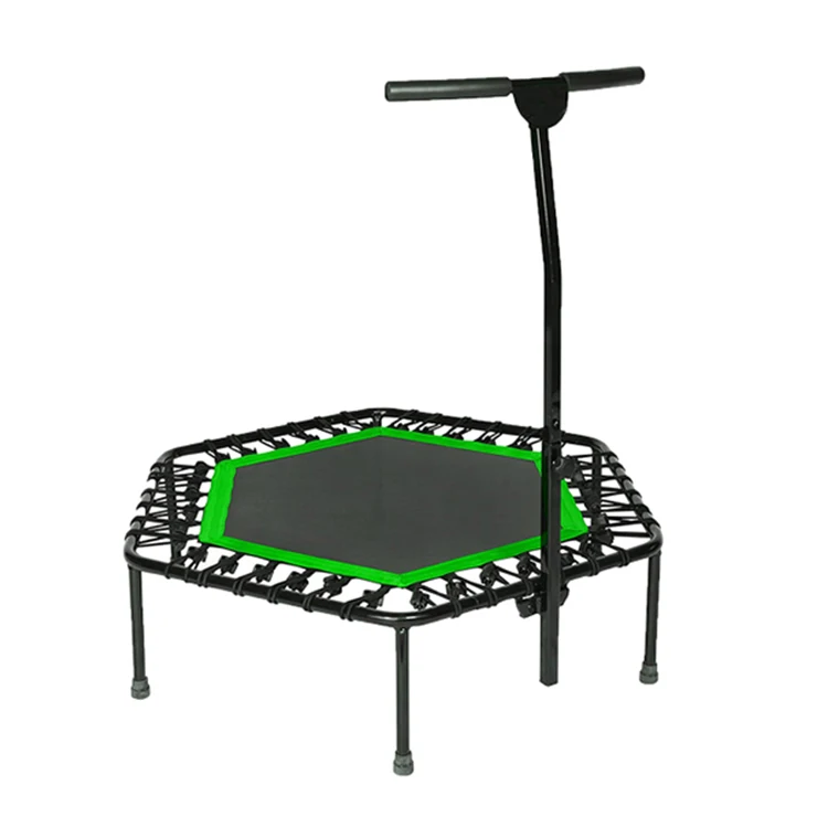Zoshine jumping fitness mini cardio training indoor hexagon trampoline for sale bungee foldable trampoline