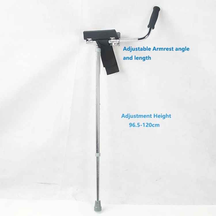 Medical Aluminum adjustable Arthritic Forearm Gutter Armpit Crutch Walking Stick for aldults disabled people