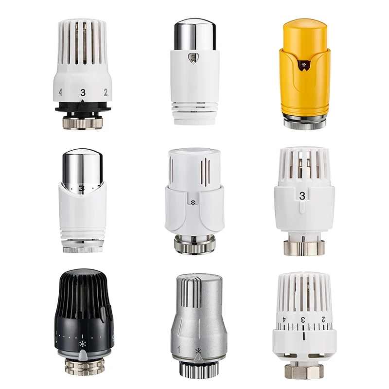 Wholesale Underfloor heating radiator fittings heating thermostat valve head radiator thermostat