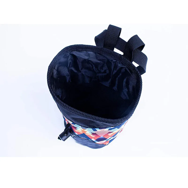 Large Wide Opening Cartoon Chalk Bag Bouldering Chalk Bag Bucket with Adjustable Belt Drawstring Climbing Chalk Bag for Lifting