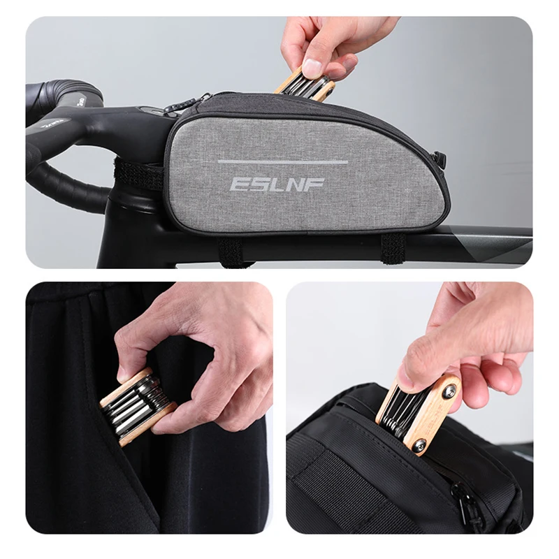 Multifunctional Home Repair Kit Household Cleaning Tools & Accessories Including Foldable Hex Wrench for Bicycle Repair