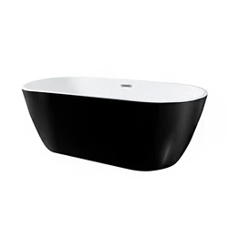 WTM-02538 custom size ice bath tub spa double indoor free standing deep soaking luxury oval acrylic bath tub