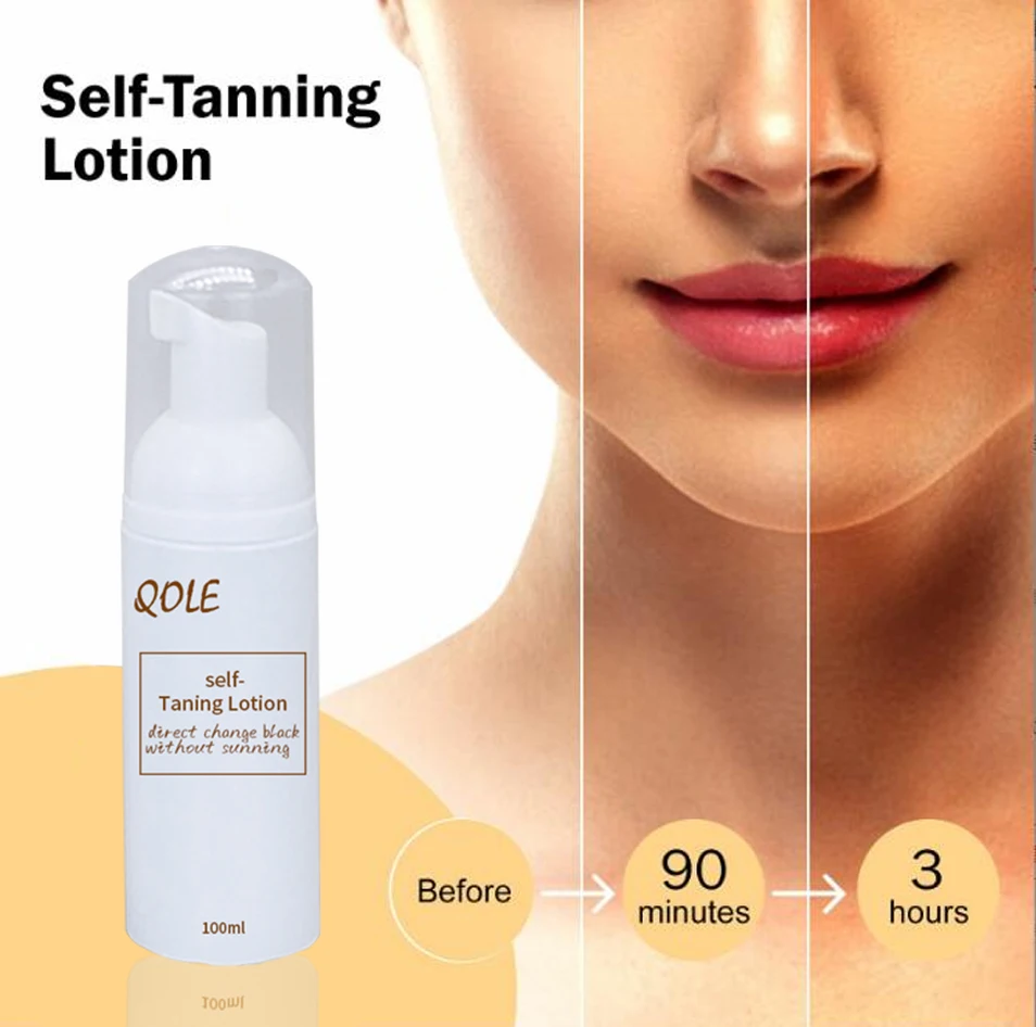 direct change black brown color skin tanning body lotion spray tan system for beauty