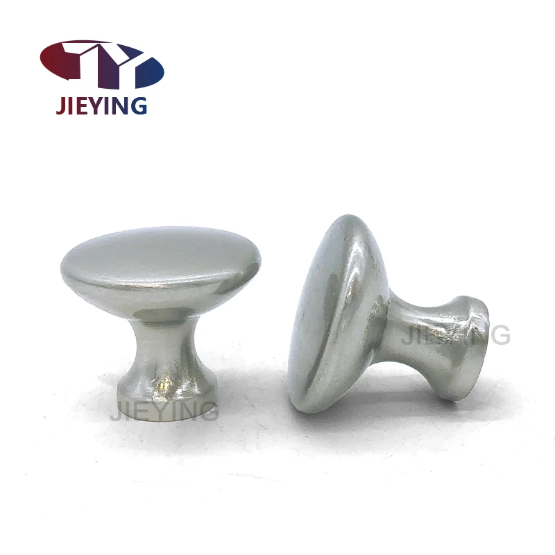 China Zinc Alloy Cabinet Handles Silver Color Drawer Knobs Kitchen Cupboard Door Metal Pulls Furniture Handle and Knob
