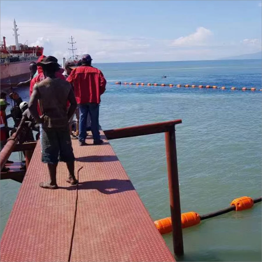 China large size HDPE floating dredger equipped with 450MM HDPE pipe floating body