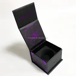 wholesale luxury small magnetic closure gift boxes with ribbon box packaging for 3ml 5ml 9ml concentrate square round jars
