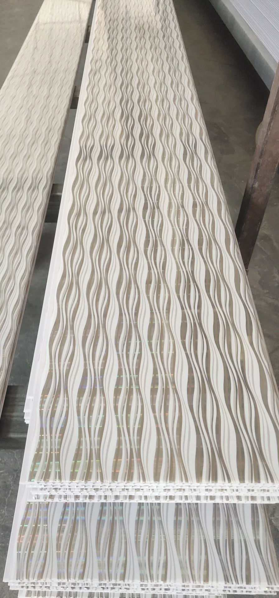 Cheap PVC Roof Sheet Hot Stamping Design False Ceiling Tile