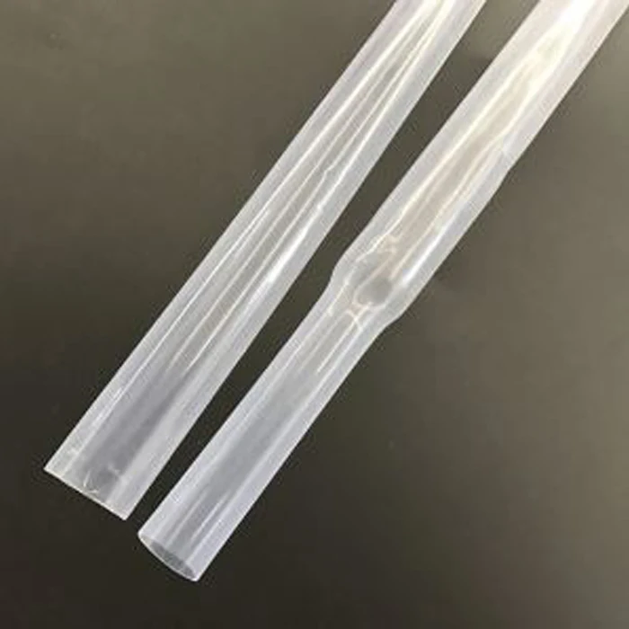 Insulator High Temperature protective sleeve  wire cable wrap electric clear pvdf semi-rigid 2:1 heat shrink tube