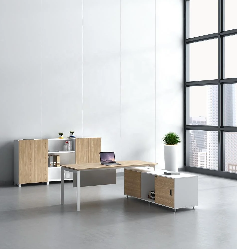 Современный менеджер производитель с 25-летним опытом работы офисный стол дизайн выдвижными ящиками