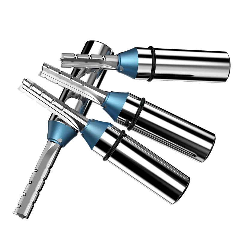 HUHAO TCT Straight Bit 1/2*6*20 Router Bit 3 Flutes Slotting Router Bits 6949