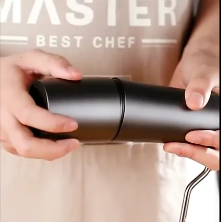 New industrial Stainless Steel Adjustable Portable Hand Manual Coffee Bean Grinder for sale