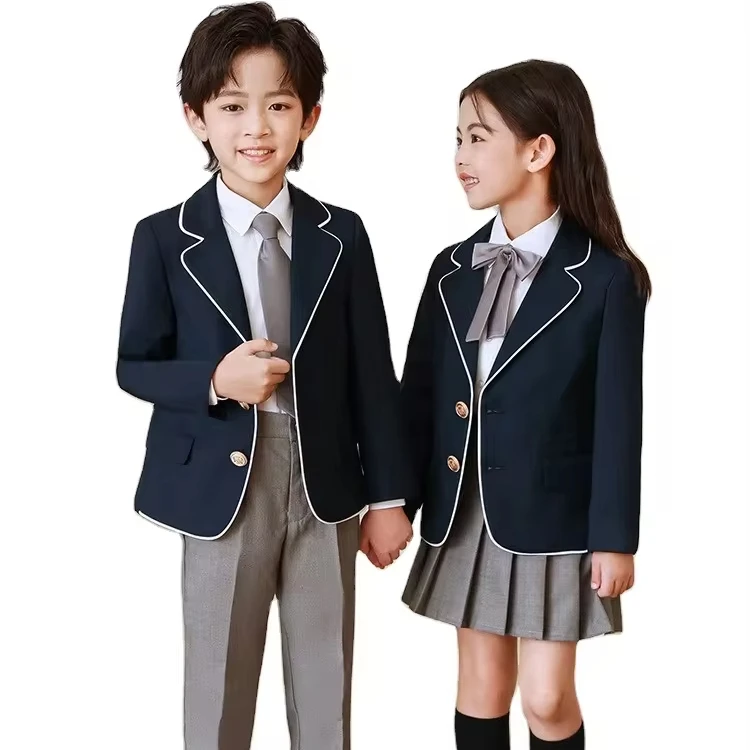 Latest School Uniform Catalog Boys and Girls High School Uniform New Design Kindergarten School Uniforms
