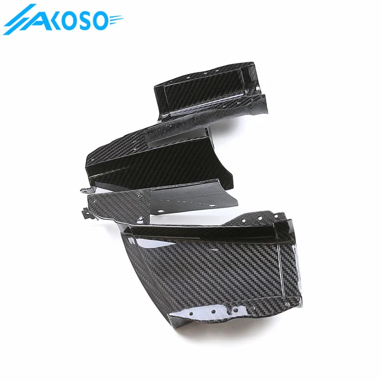 AKOSO 100% 3K Full Dry Carbon Motorcycle Front Carbon Fiber Air Intake Fairing for BMW S1000RR 2019-2022