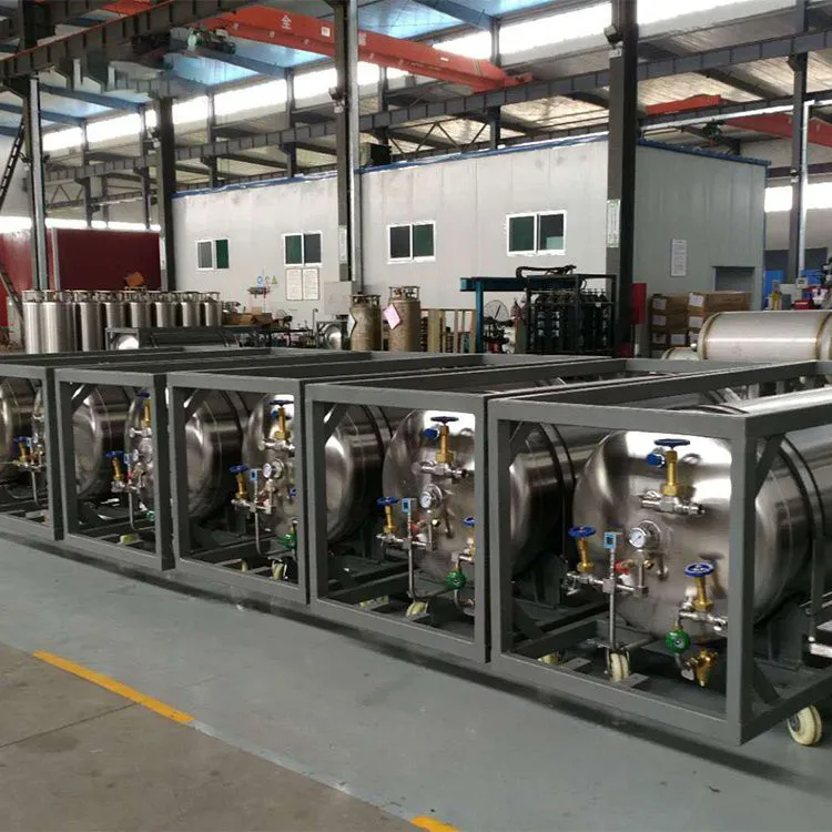 Industrial low temperature 410L horizontal dewar tank dewar thermos flask