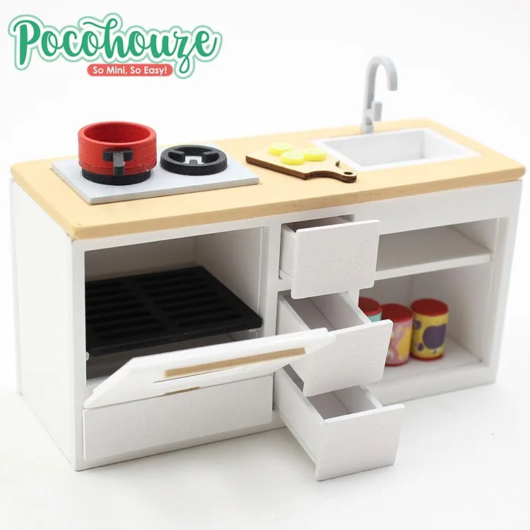 2019 Kid hot wooden mini kitchen decorative house for sale