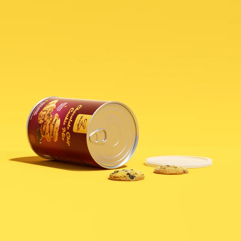 Custom Kraft aluminium foil Nut Cookie Biscuits Paper Tube Chocolate Potato Cylinder Packaging for Cookies Round Box