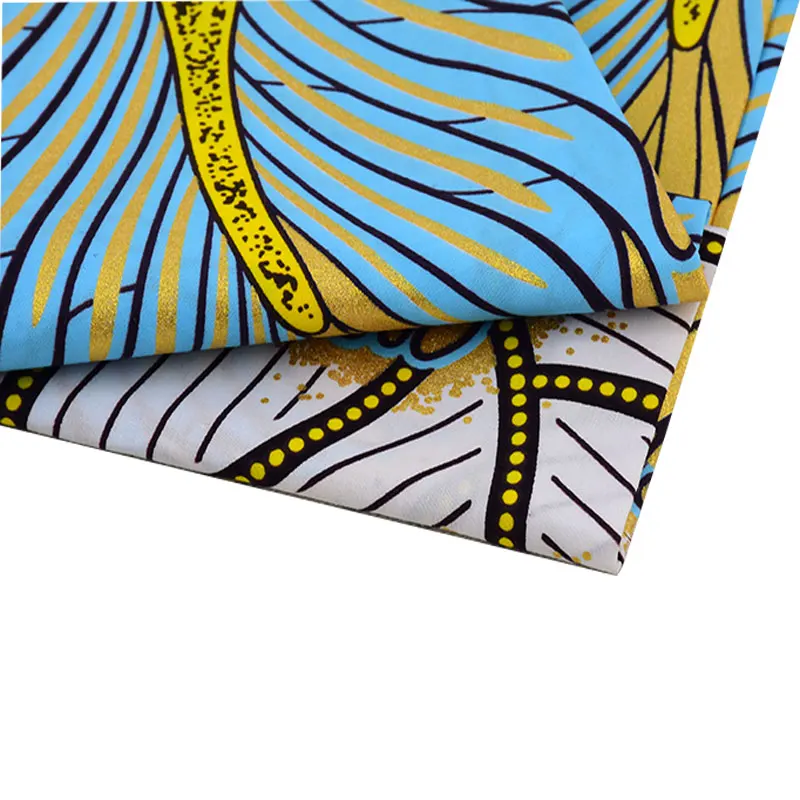 Multi-Color African Wax Print 100% Cotton Fabric