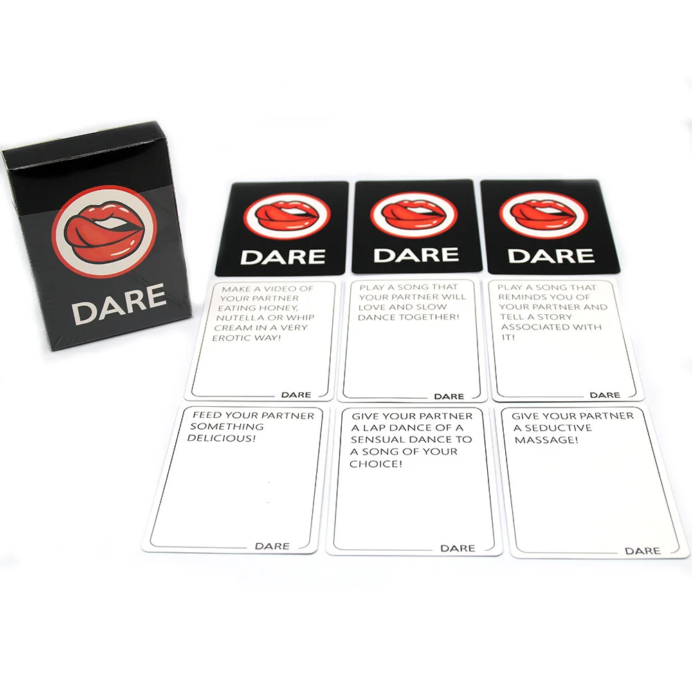 Talk Flirt Dare Cards Game Multiplayer Romantic Conversation, Dare To Take Risks Table Game Card Couple Party Game