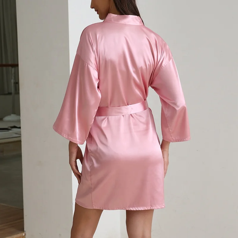 Chinese silk robe robes silk bridal party bathrobes robe  6010