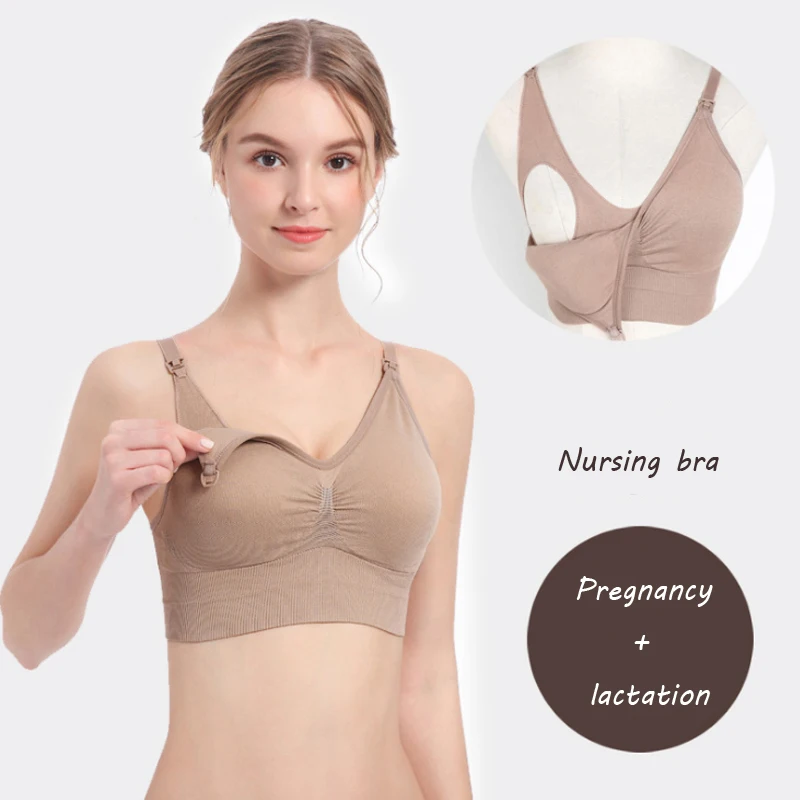 Бесшовные женские бюстгальтеры большого размера для кормящих матерей, поддерживающие грудью, сглаживающие полноразмерные Бюстгальтеры без косточек