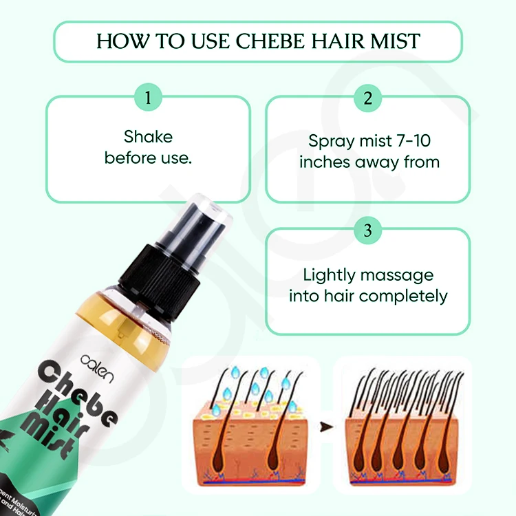 OALEN 120ML OEM Nourishing Hair Spray Thinning Moisturizing Keep Crimp Chebe Hair Growth Spray Oil Hair