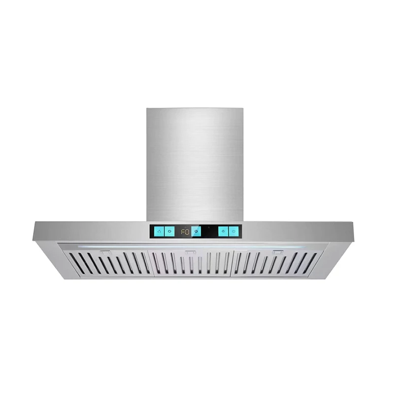 900mm SS Panel Filter T Shape Super Strong Suction Kitchen Chimney Cooker Smoke Extractor Exhaust Range Hood