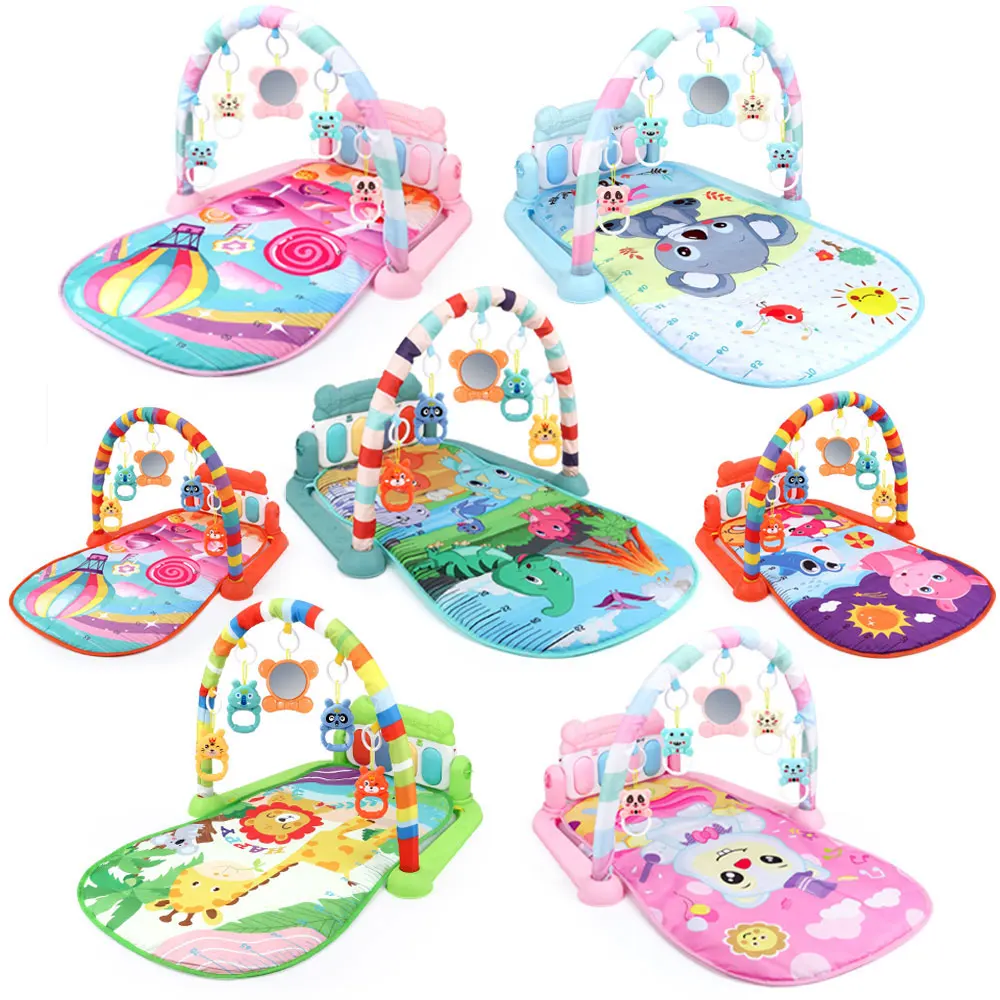 Toddler Activity Center For Baby Kick And Play Mats Piano Gym Fitness Rack Mat