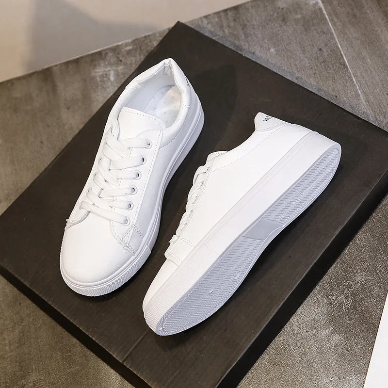 Summer New Fashion White Round Toe Board Shoes Sports Casual Single Shoes 29