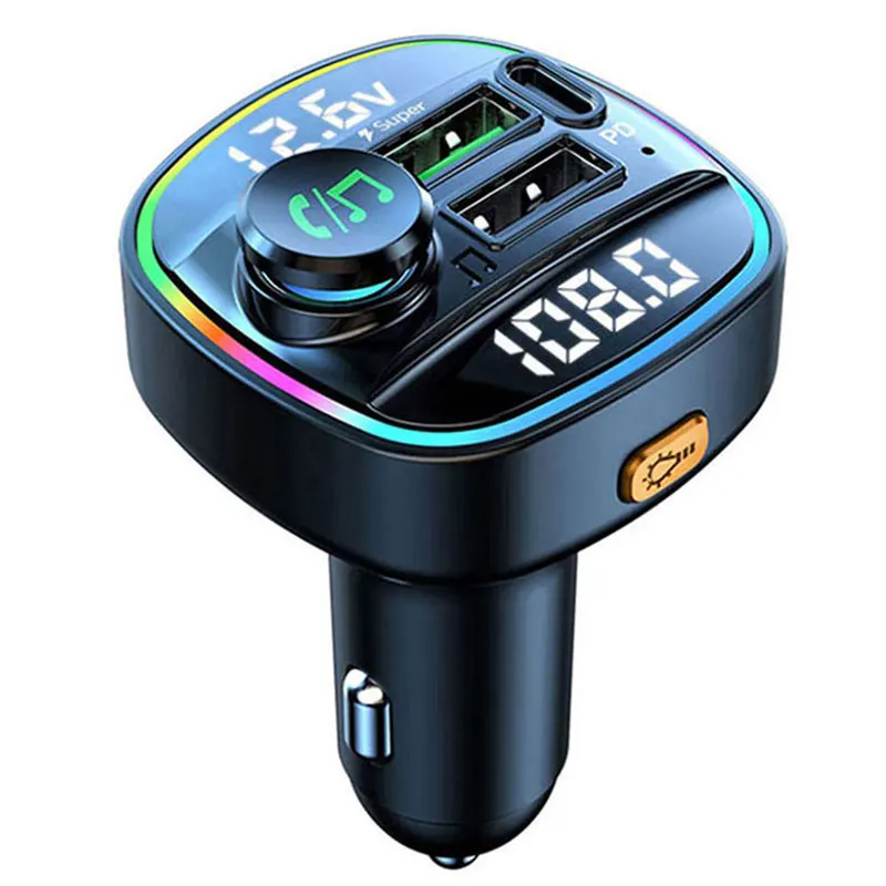 Voltage Display C22 Car Multimedia Player Super Fast Charging &QC3.0 With PD 20 W Hands-Free Calling