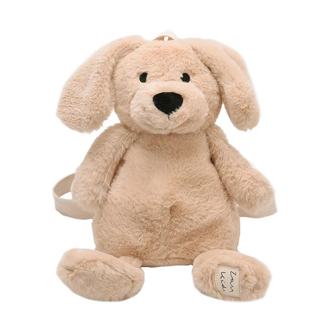 Simulation Cartoon Dog Stuffed Plush Backpacks Adult Children Cute Animal plush backpack Bag Toy Kids