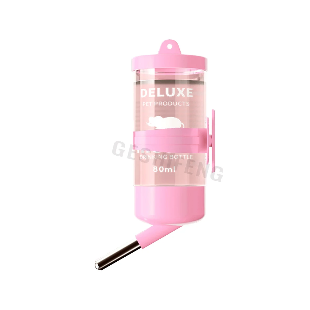 Wholesale 80ml 125ml 250ml Hamster Plastic Water Bottle Plastic Water Dispenser Pet Drinking Bottle