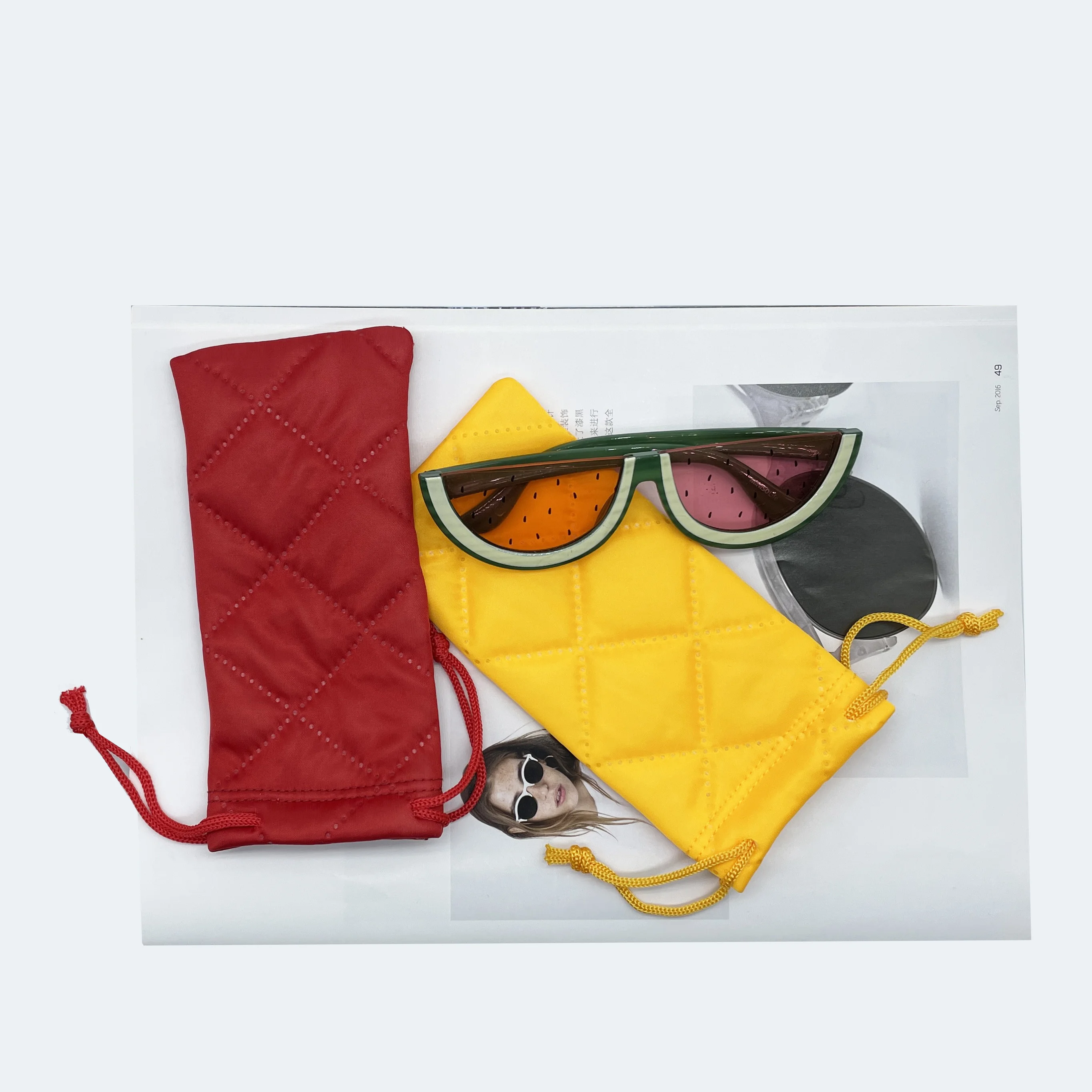 Wholesale High Quality Glasses Pouch Fabric Microfiber Cloths Pouch Eyeglasses Spectacle Bag