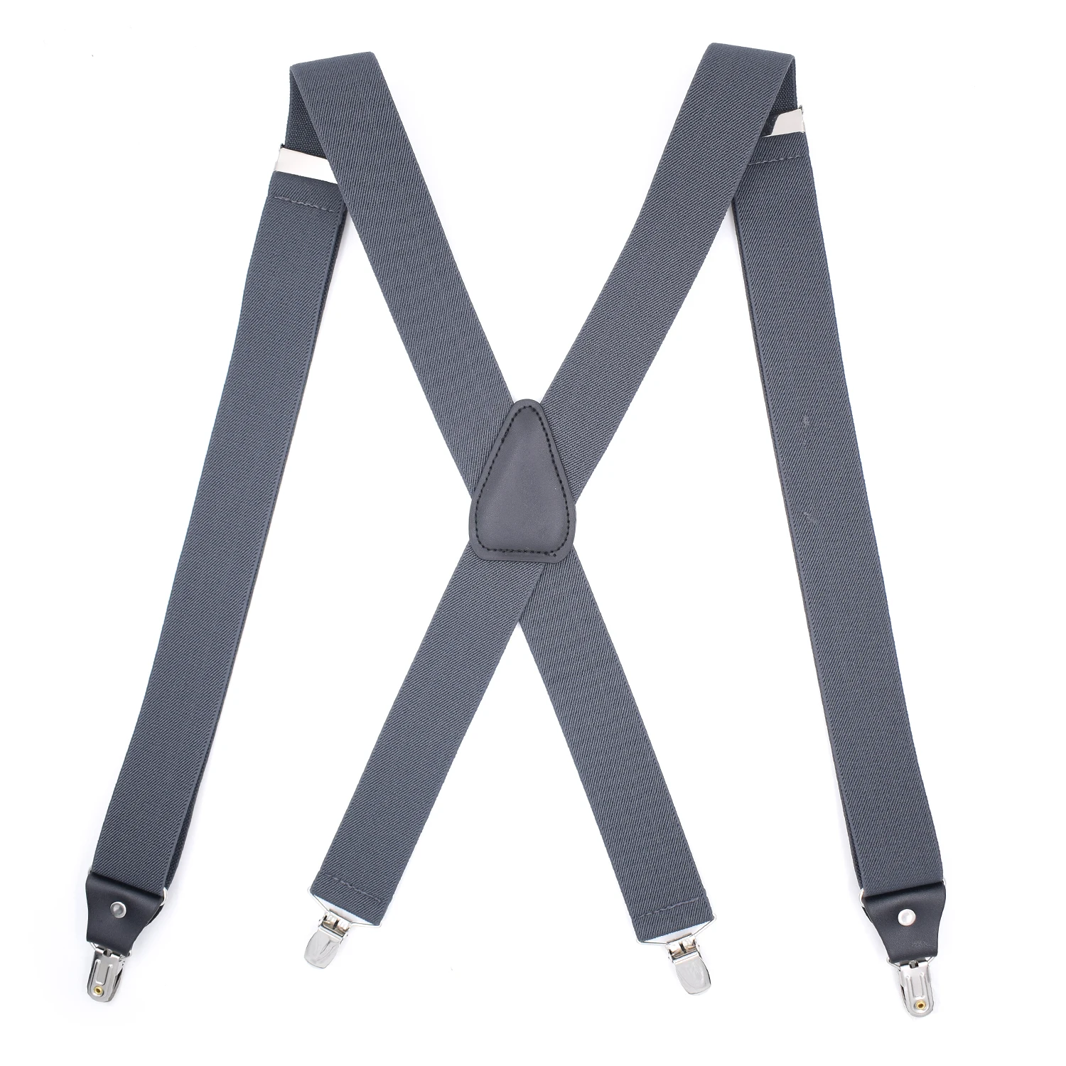 Hot Sale Fashion X Back Suspenders With Microfiber Leather fittings Underpants Suspenders