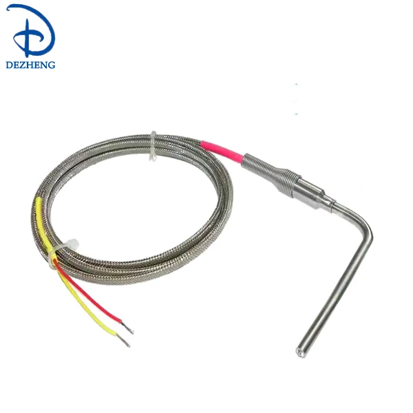 Dezheng 3mm 6 Wire Rtd Pt100 Temperature Sensor