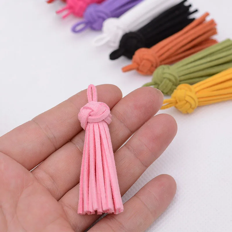 
LONGJIE fashion handmade suede leather tassel for women 