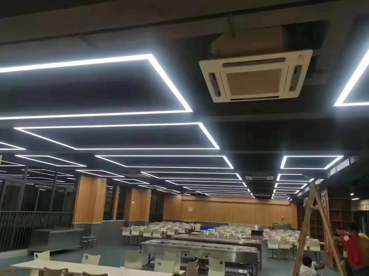 Good Quality Seamless Splice Linear Light Commercial Lamp Led Strip Light Ceiling Light For Gym Office Shopping Mall