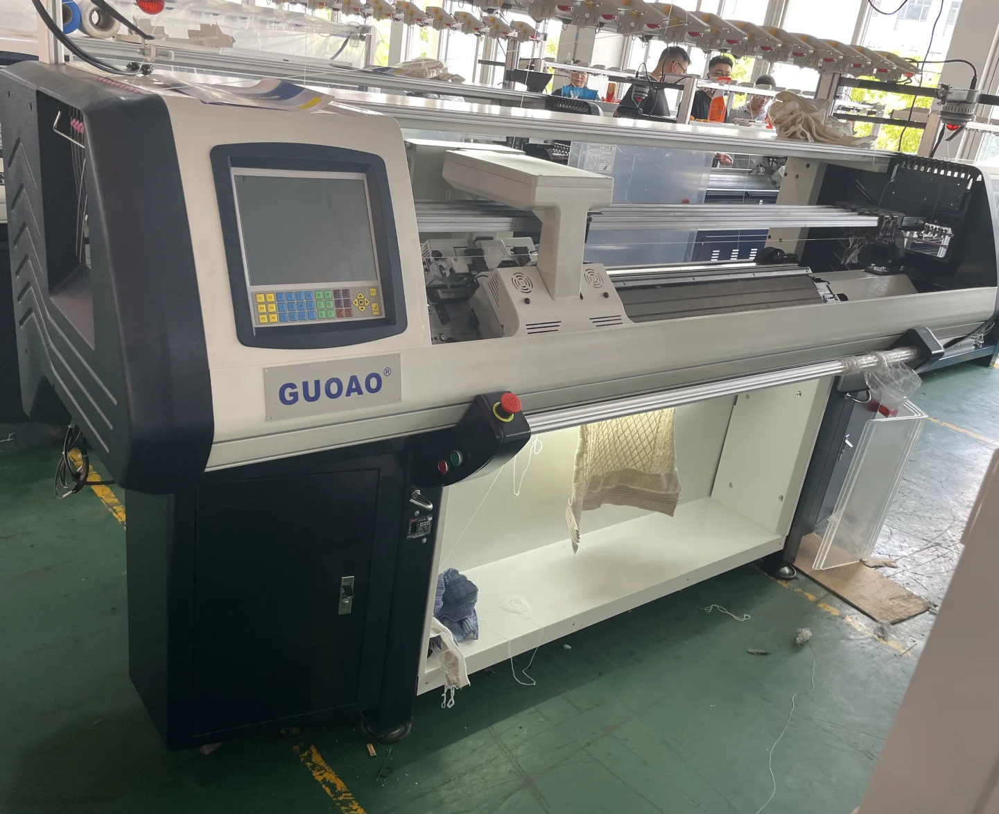 Sweater Collar Shoe uppers Single Head 3 System Computerized Flat Knitting Machine