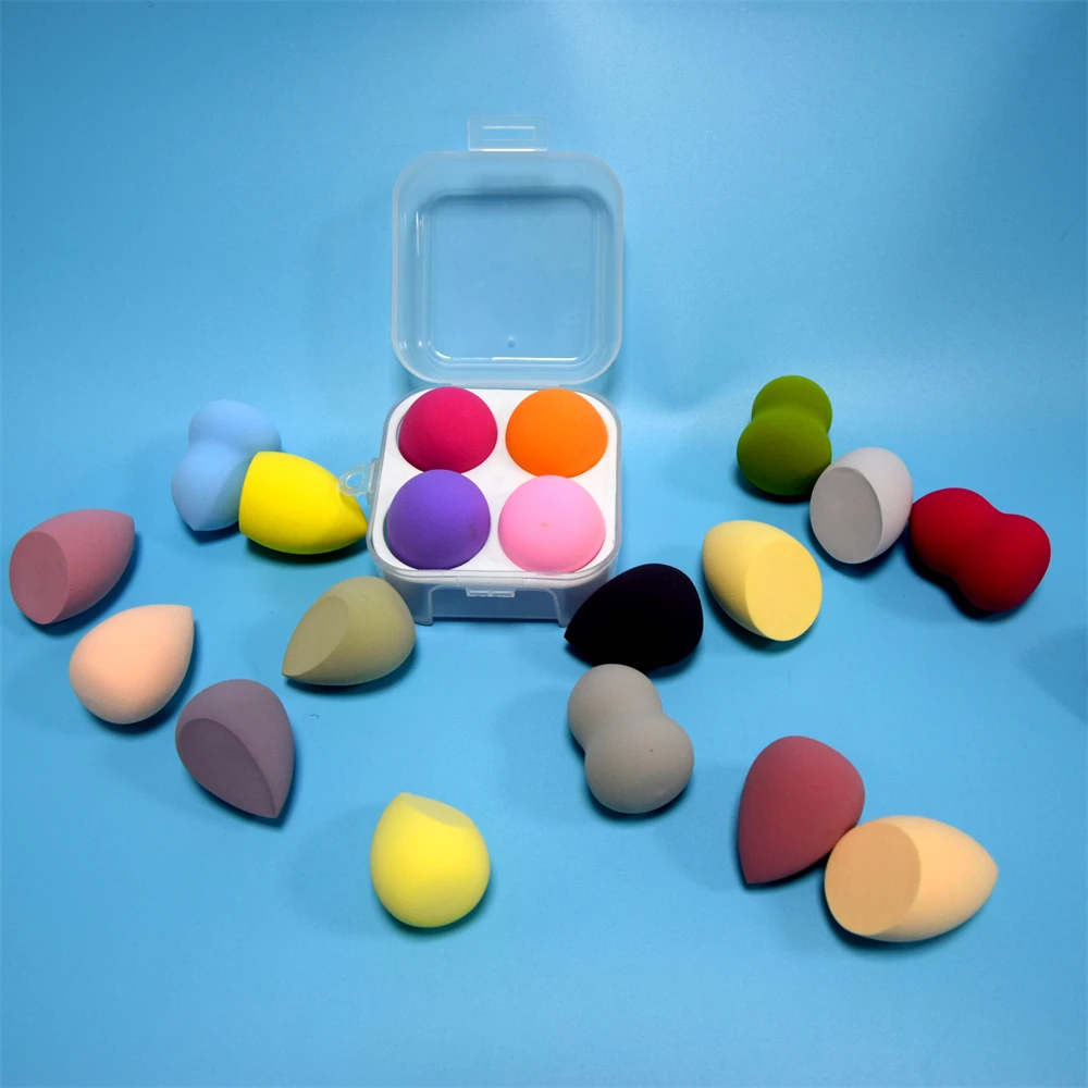 Docarelife Makeup Accessories Latex Free Soft Vegan Cosmetic Foundation Customized Colored Shapes Face Powder Puff Makeup Sponge