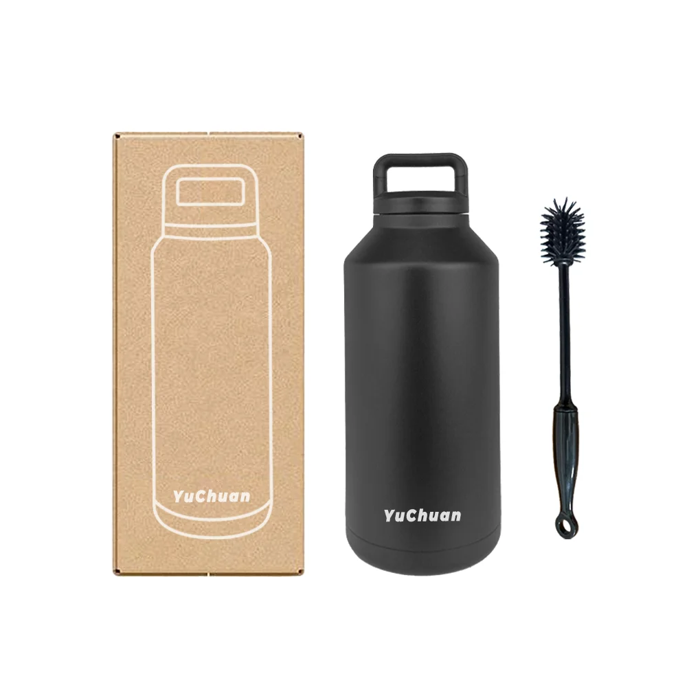 Wide Mouth Double Wall Vacuum Flask 18 OZ Stainless Steel Insulated Water Bottle for travelling