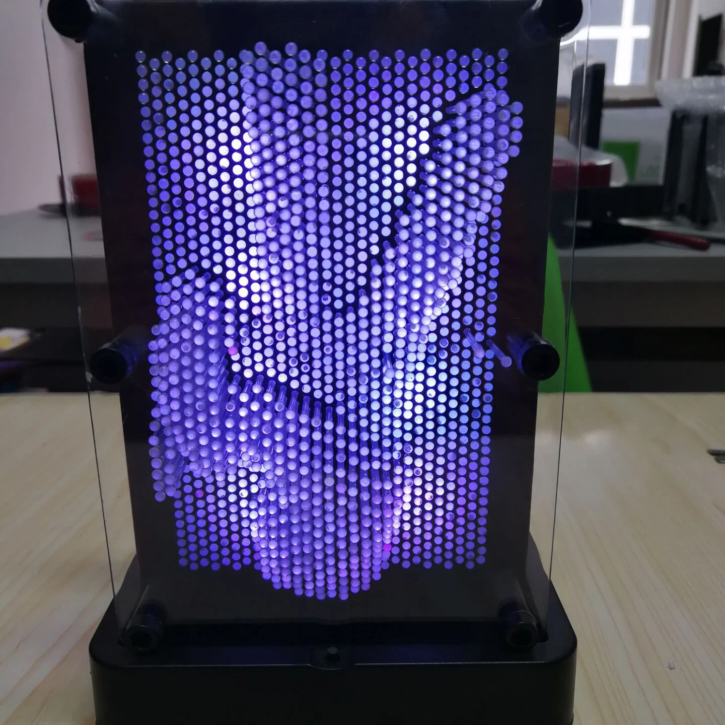 Custom fingerprint board game 3d pin art sculpture kids adults classic 3d pin art toy