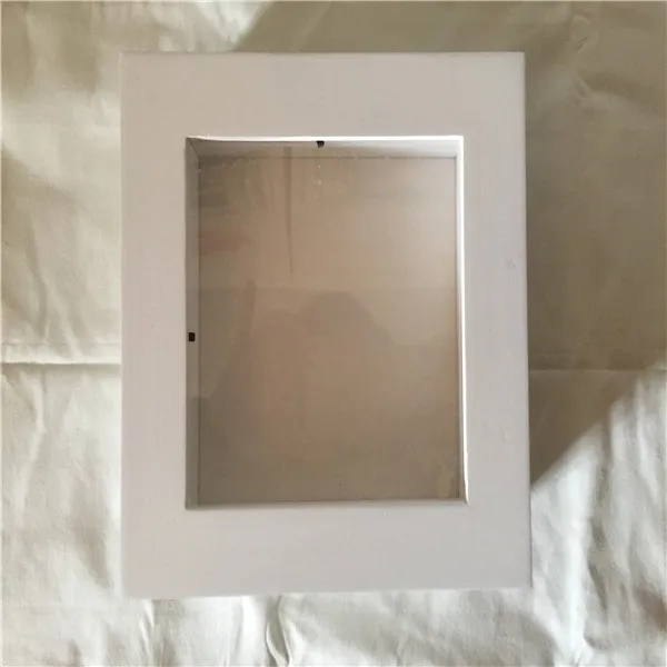 Деревянный фотобокс белая Лаковая фоторамка из твердой древесины деревянная витрина со скрытым ящиком для хранения коробка теней и сувениров