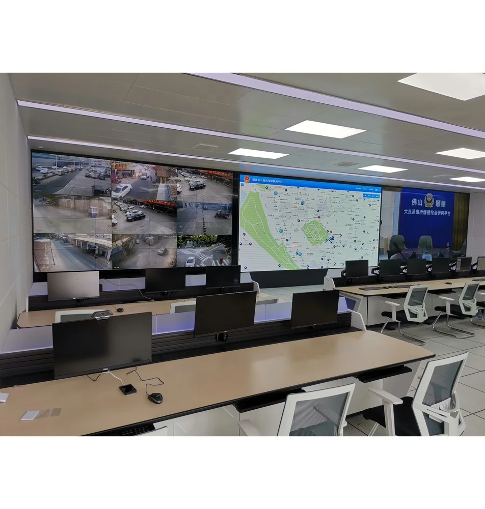 Integrator Systems Security and Traffic Management Custom Project Control Room Command Center Console Furniture