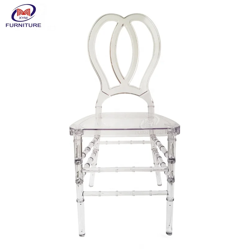 Factory patent design unique new acrylic clear plastic wholesale resin wedding chiavari chair