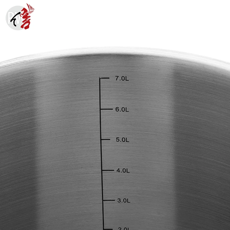 realwin produce hotel restaurant kitchen profession silver cooksware stainless steel stock pot