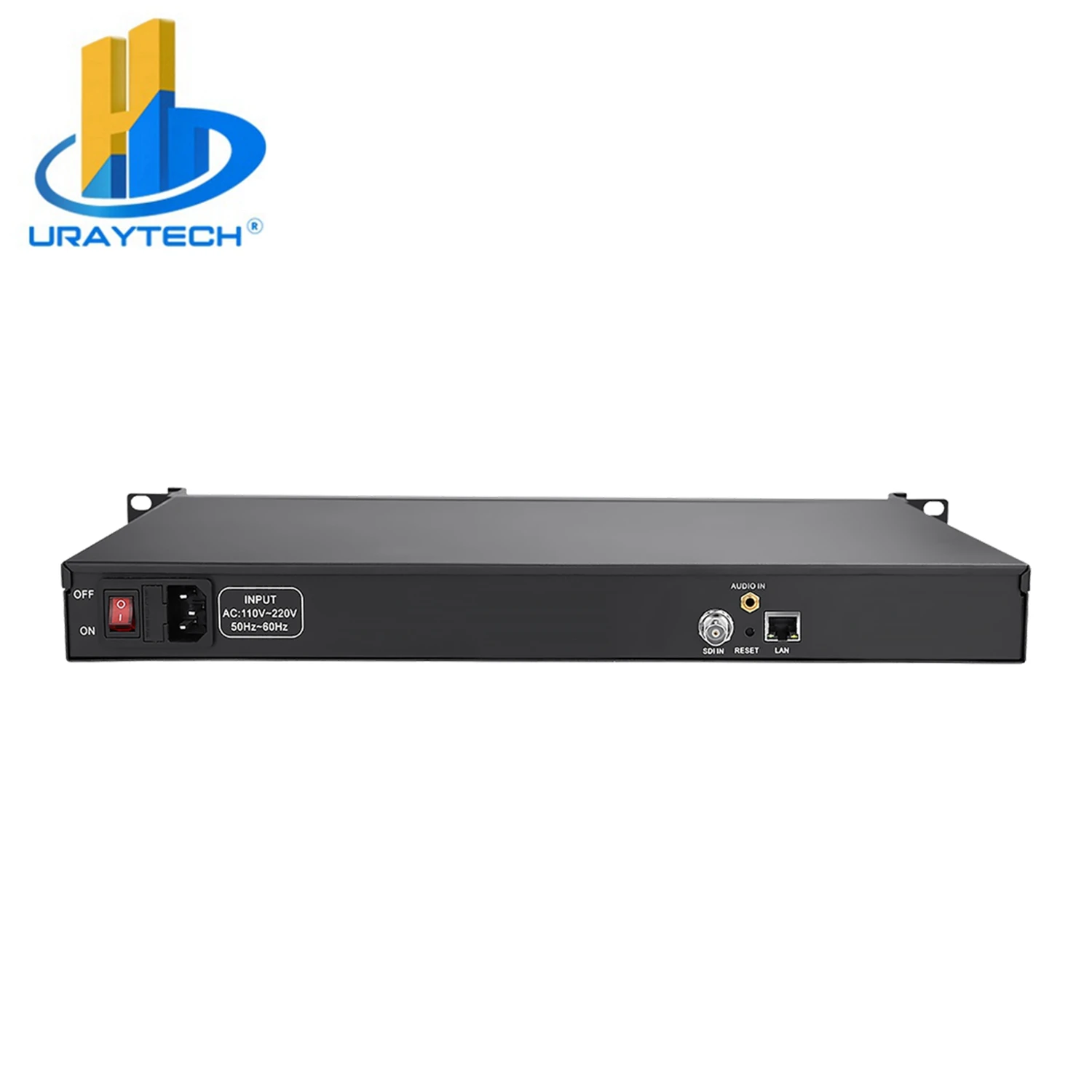 URay OEM 1U 1 channel rackmount H.265 HEVC 1080p60 SD HD 3G SDI To IP HD Video Encoder IPTV Encoder Live Streaming RTMP Encoder