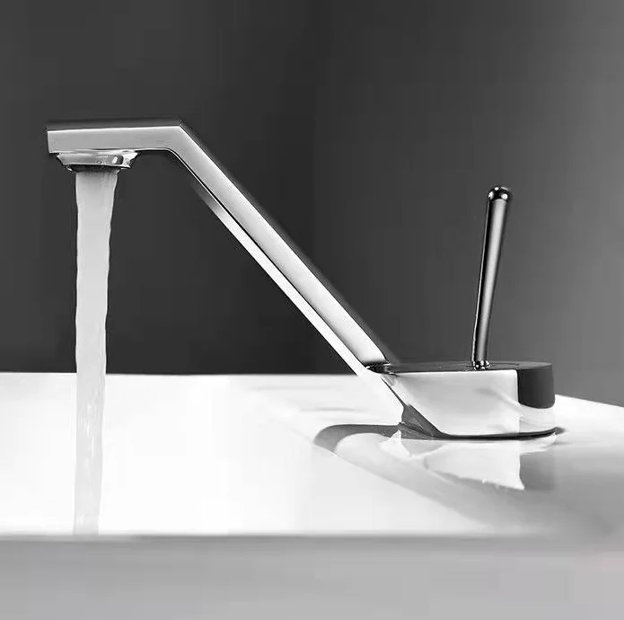 Feenice gun metal brass Washroom Basin Mixer Taps Fancy Bathroom Basin Faucets