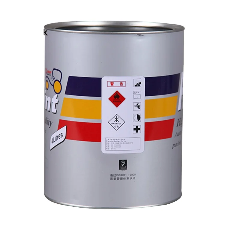1L 2L 3L 4L Full Color Printed Metal Paint Can with Snap-on Lid